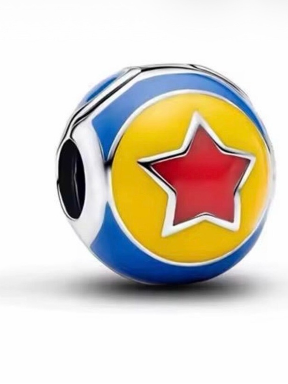 Pandora Enamel Star Charm Bead in Blue, Yellow & Red